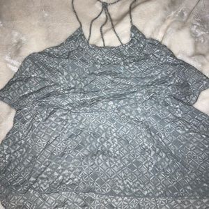 Printed layered Hollister scrappy tank top